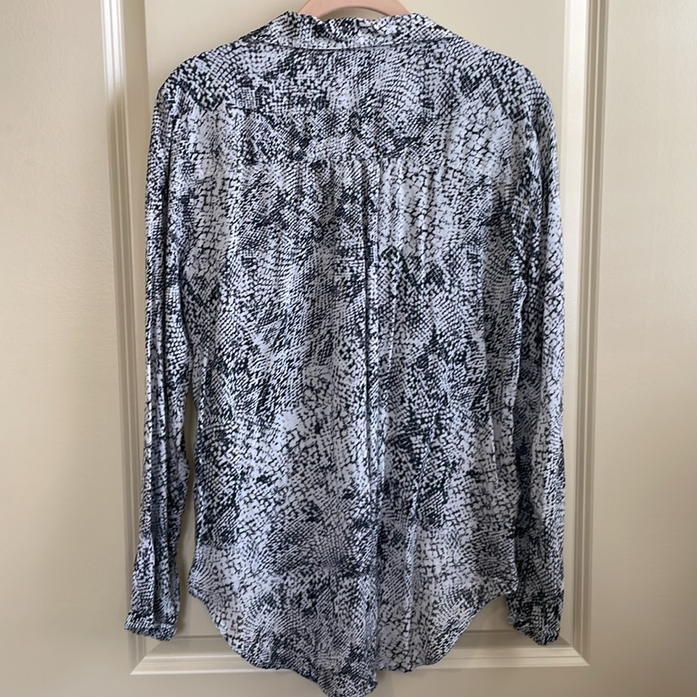 Python Print Button-Down Blouse From Anthropologi… - image 2